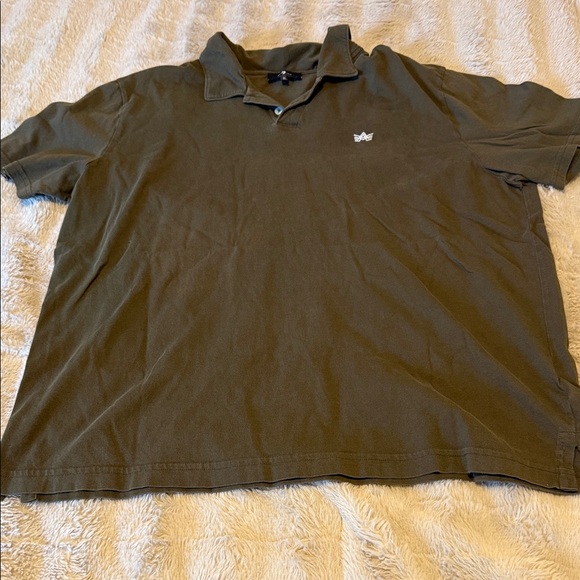 7 For All Mankind Olive Short Sleeve Polo - Picture 1 of 5